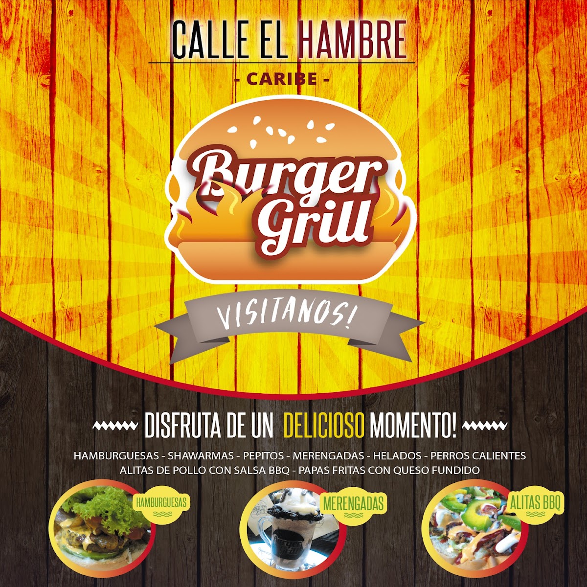 Menu Burger Grill, C.a.-1